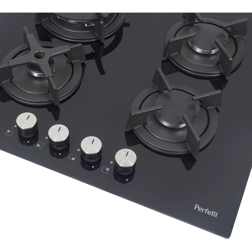 Варочная поверхность газовая Perfelli HGG 614 BL-1: Количество конфорок 4