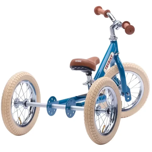 Комплект трехколесный беговел Trybike синий (TBS-2-BLU-VIN+TBS-100-TKV) фото 6