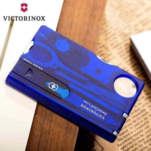 Мультитул Victorinox Swisscard Lite 82х54х4мм/13предметов/синий-прозрачный (0.7322.T2): Количество инструментов 13