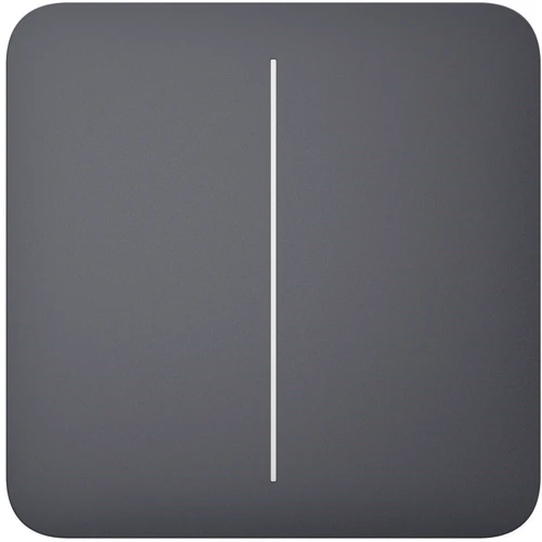 Кнопка Ajax SoloButton 2-gang for LightSwitch Jeweler Graphite
