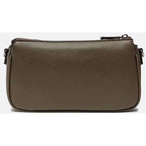 Женская сумка кросс боди GUESS ALEXIE DOUBLE POUCH CROSSBODY оливковая (HWVG8416700-OLV): Застежка Молния