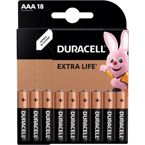 Батарейки Duracell Basic AAА алкалиновые LR03 18шт. (5000394107557) фото 6