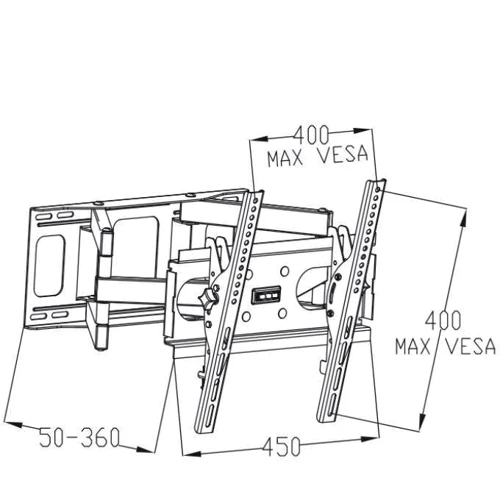 Кронштейн для ТВ Vinga TM34-4451