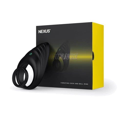 Эрекционное виброкольцо Nexus Enhance Vibrating Cock and Ball Ring, двойное
