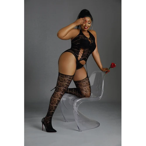 Бодистокинг Moonlight Lingerie Model 02 Plus Black