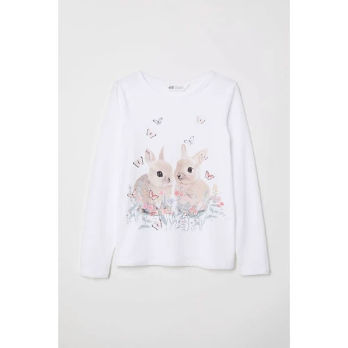 Лонгслів H & M 5652008 92 см білий