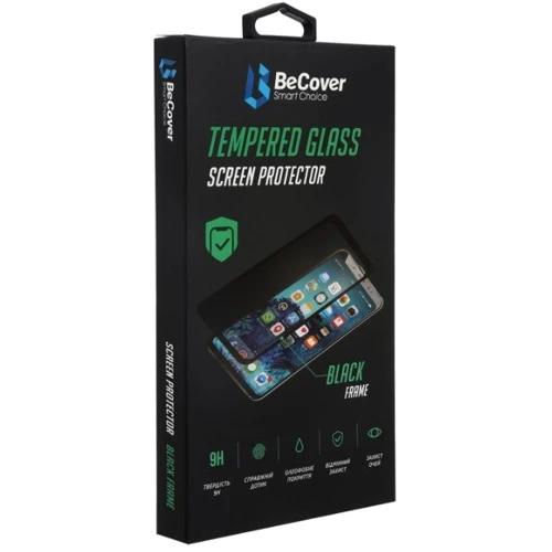 Аксесуар для смартфона BeCover Tempered Glass Black for Tecno POVA 4 (LG7n) (708554): Плівка в комплекті нет