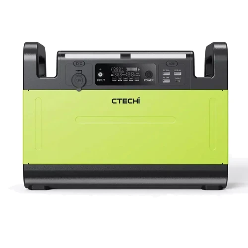 Зарядная станция CTECHi GT1500 1210Wh 1200W Portable Power Station Green/Orange: Количество USB 4