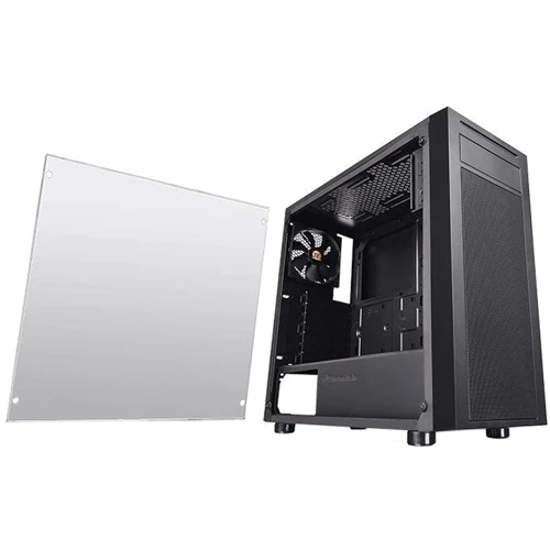 Корпус Thermaltake Versa J22 Tempered Glass Edition (CA-1L5-00M1WN-00): Материал передней панели пластик/металл