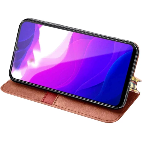 Аксесуар для смартфона Mobile Case Getman Cubic Brown for Xiaomi Mi 10 Lite: Матеріал Искусcтвенная шкіра і Термополиуретан