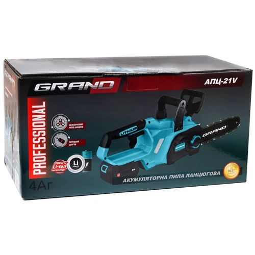 Акумуляторна ланцюгова пила Grand АПЦ-21V (2 акумулятора): Крок ланцюга 3/8 "(9.53 мм)