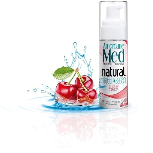 Лубрикант на водной основе с экстрактом фитопланктона Amoreane Cherry (50 мл)