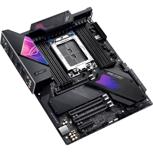 ASUS ROG STRIX TRX40-XE GAMING: Разъемы на задней панели USB Type-C, USB 3.1 Gen 2, USB 2.0, Ethernet RJ-45, S/PDIF (Оптический)