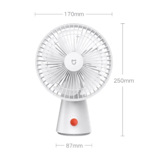 Вентилятор Xiaomi MiJia Desktop Mobile Fan White (ZMYDFS01DM/BHR5932CN): Потужність, Вт 5