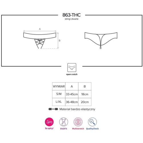 Стринги Obsessive 863-THO-3, S/M