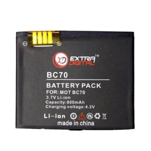 Аккумулятор Аккумулятор ExtraDigital for Motorola BC70 (800 mAh) - DV00DV6132