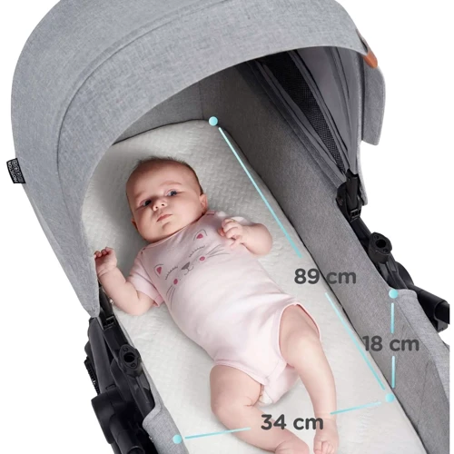 Универсальная коляска 3 в 1 Kinderkraft B-Tour Silver Gray (KSBTOU00LGR3000) фото 24