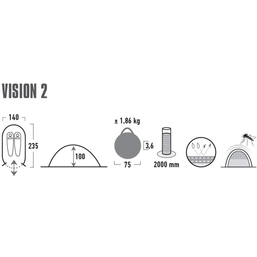 Палатка High Peak Vision 2 Black