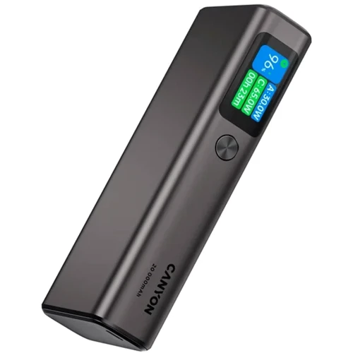 Внешний аккумулятор Canyon Power Bank 20000mAh OnPower 230 TFT PD 130W Dark Grey (CNS-CPB230DG): Встроенный кабель нет