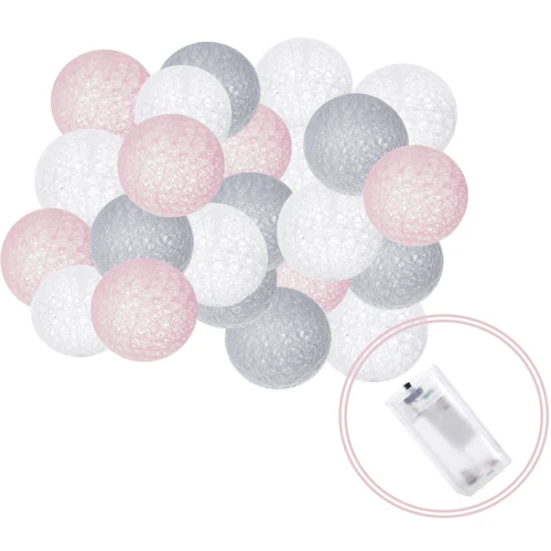 Гирлянда на батарейках Springos Cotton Balls 4 м 20 LED CL0048 Warm White фото 5