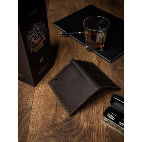 Мужской кошелек Buffalo Wild коричневый (N4-B-MHU BROWN): Формат кошелька Вертикальный