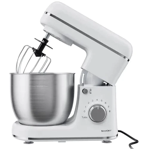 Міксер Тістоміс Silver Crest SKM 600 B2 white: Матеріал корпуса Нержавіюча сталь, пластик