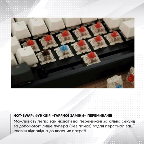 Клавиатура Keychron K2 84 keys, Aluminum Frame Hot-Swap Gateron RGB, Red (K2C1H_KEYCHRON) фото 12