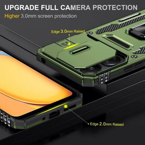 Чохол для телефона Mobile Case Camshield Army Ring Army Green для Xiaomi Poco X6 / Note 13 Pro 5G: Тип накладка на заднюю часть