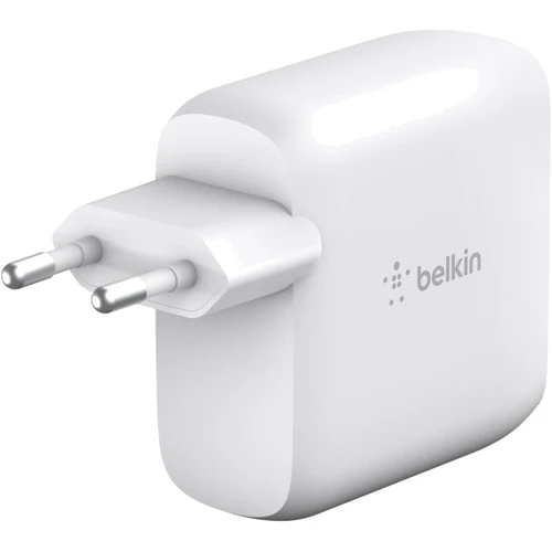 Зарядное устройство Belkin USB-C Wall Charger GAN 50+18W White (WCH003VFWH): Количество USB-портов 2