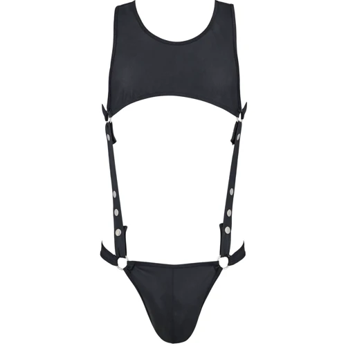Соблазнительный боди Passion 056 BODY ADAM black XXL/XXXL