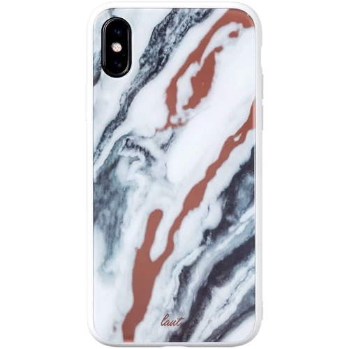 Чехол для iPhone LAUT Mineral Glass White (LAUT_IP18-L_MG_MW) for iPhone XS Max: Цвет белый