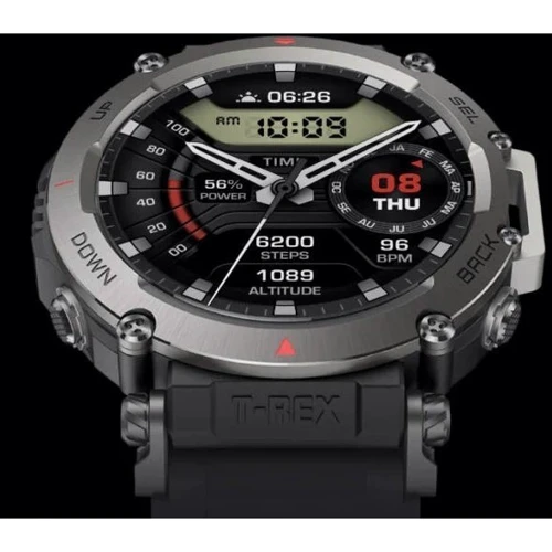 Смарт-часы Amazfit T-Rex Ultra Abyss Black: Материал корпуса нержавеющая сталь