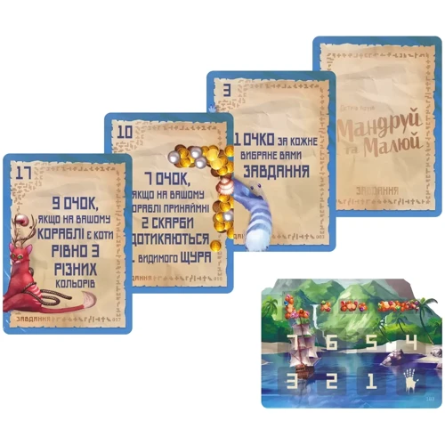 Настольная игра Geekach Games Острів котів. Мандруй та малюй (The Isle of CatsExplore & Draw): Производитель Geekach Games