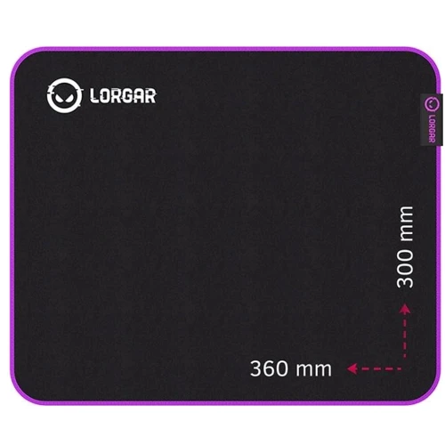 Ігрова поверхня Lorgar Main 313 Black/Purple (LRG-GMP313) UA: Матеріал Тканина
