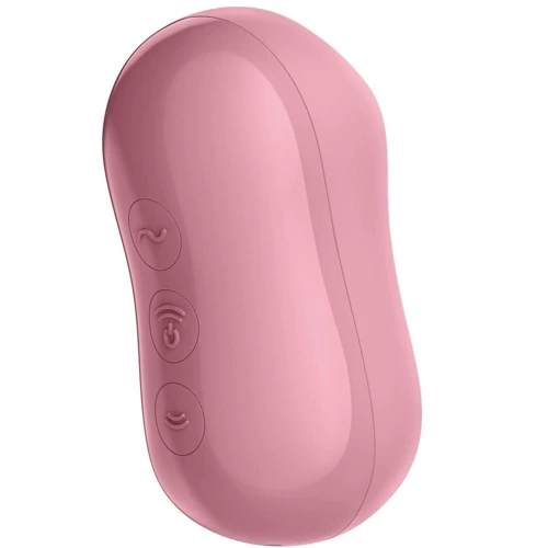 Вакуумный стимулятор с вибрацией Satisfyer Cotton Candy Light Red