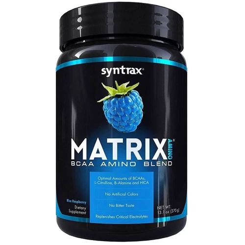 Амінокислота для спорту Syntrax Matrix Amino 370 g /30 servings/ Blue Raspberry