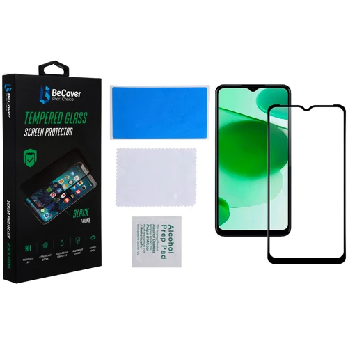 Аксесуар для смартфона BeCover Tempered Glass Black для Realme C35 (708155): Колір черный