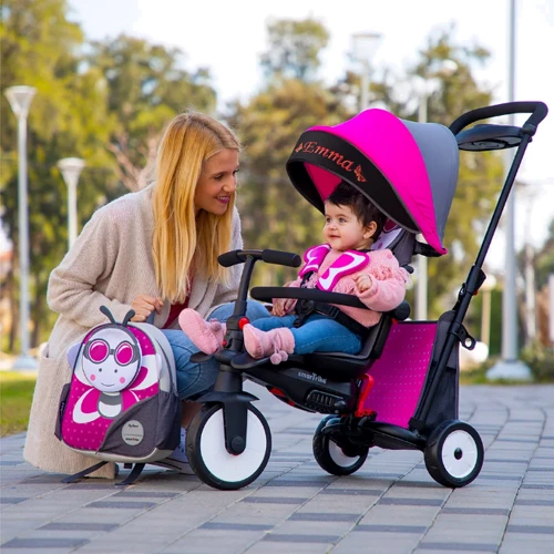 Триколісний велосипед Smart Trike Folding Trike STR5 7 in 1 Butterfly (Метелик) фото 4
