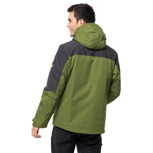 Куртка Jack Wolfskin Dna Icefall Jkt M 1114731-4158 46 зелена зимова з капюшоном: Тип застібки На блискавці
