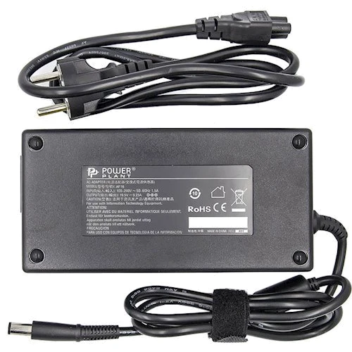 Зарядное устройство PowerPlant DELL 220V, 19.5V 180W 9.23A (7.4*5.0) (DL180G7450)