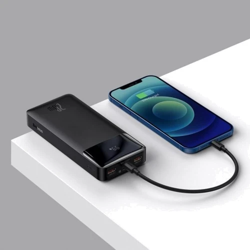 Зовнішній акумулятор Baseus Power Bank 20000mAh Bipow Display 20W Black (PPDML-M01/PPBD050501): Тип батареї Літій-полімерні