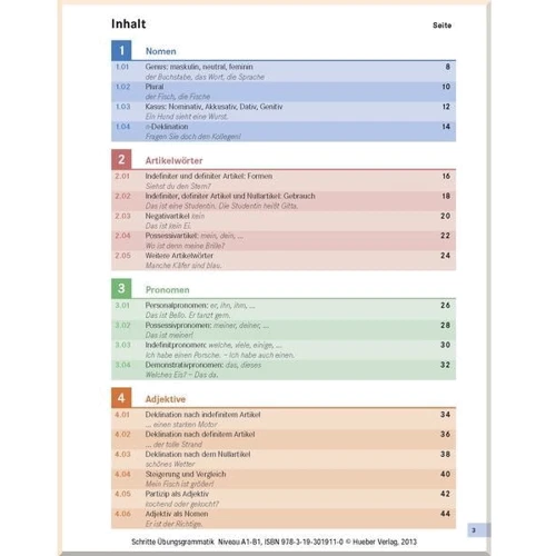 Schritte Übungsgrammatik: ISBN 9783193019110, 978-3-19-301911-0