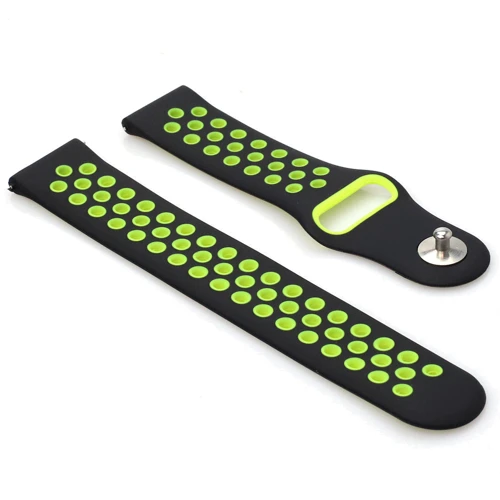 Ремінець Becover Sport Band Vents Style Black/Yellow for Xiaomi iMi KW66/Mi Watch Color/Watch S1 Active/Haylou LS01/LS05 (705805): Сумісність з брендом Xiaomi