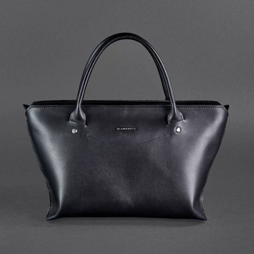 Женская сумка тоут Midi BlankNote черная (BN-BAG-24-g): Тип ручки Со съемным ремнем, С двумя ручками, Плечевой ремень, Длинная ручка