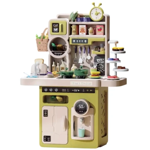 Детская кухня: 93 предмета, звук, свет, продукты, посуда, парогенератор (G 787 A Штрих = 01219): Производитель Noname