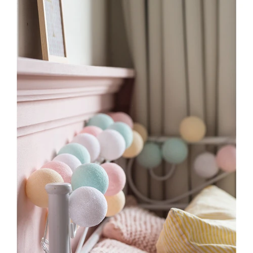 

Гирлянда Cotton ball lights на 20 шаров 3,8м, Pastel