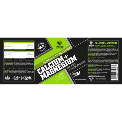 Swedish Supplements Calcium + Magnesium 120 caps: Форма выпуска Капли
