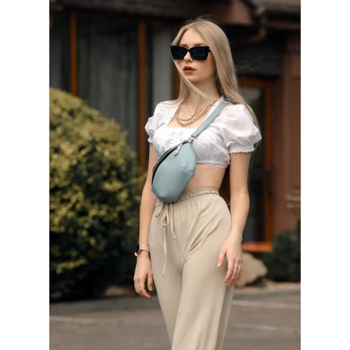 Жіноча поясна сумка Sambag Polo SQO блакитна (86123010): Країна виробник Украина
