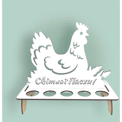 Підставка Mazhura ХДФ Курка для 10 яєць 22х25х12 см (mz711727): Тип Підставка для яєць