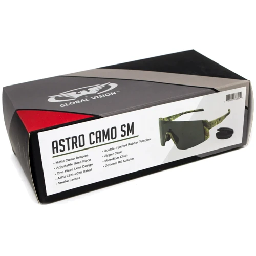 Спортивні окуляри Окуляри захисні Global Vision Astro Camo (gray) сірі у камуфльованій оправі (з можливістю встановлення діоптричної вставки) (GV-ASTRCM-GR) фото 8